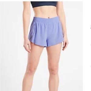 Athleta Hustle 3” Shorts Victorian Periwinkle Color